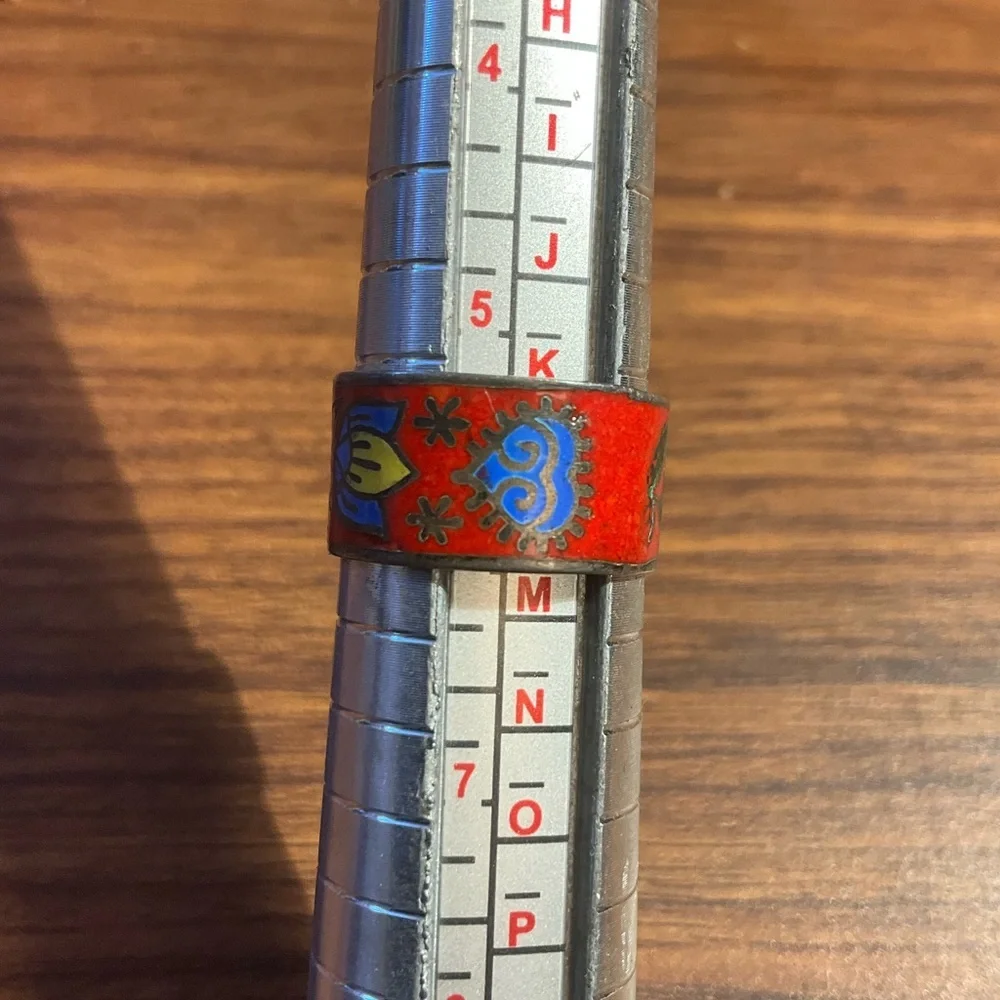Thai Colorful Sterling Silver Band